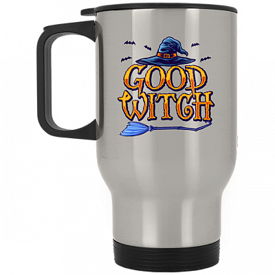 14 oz. Silver Travel Mug