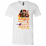 TeeKool Amuck Amuck Amuck Amuck Hocus Sister Halloween Pocus T-Shirt #2, White, V-Neck T-Shirt