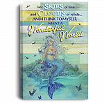 I See Skies Of Blue Cloud Of White What A Wonderful World Mermaid Wrapped Framed Canvas Prints-Unframed Poster, White, 0.75'' Framed Canvas