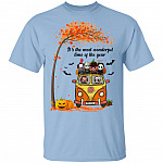 It's The Most Wonderful Time Of The Year Halloween Shirt - Funny Cute Creepy Characters Horror Movie Shirt, Light Blue, Unisex T-Shirt