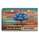 Hairdresser When You Enter This Salon You Are Amazing Wonderful Framed Canvas Prints - Unframed Poster