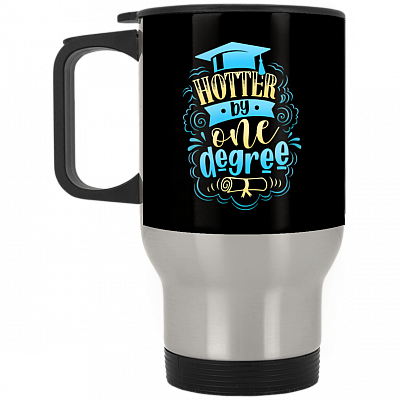 14 oz. Silver Travel Mug