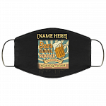 Personalized Beer Washable Reusable Custom Printed Cloth Face Mask Cover - Beer Removal Service Face Mask - Drinking Mask, Black, Cloth Face Cover