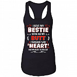 I Love My Bestie with All My Butt I Would Say Heart Tank Top Tee - Ladies Racerback Tank, Black, Ladies Racerback Tank I Love My Bestie with All My Butt I Would Say Heart Tank Top Tee - Ladies Racerback Tank, Black, Ladies Racerback Tank