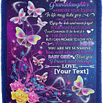 Personalized To My Granddaughter Wherever Your Journey In Life My Take You Fleece Blanket - Mink Sherpa Blanket, White, Cozy Plush Fleece Blanket - 50x60 Personalized To My Granddaughter Wherever Your Journey In Life My Take You Fleece Blanket - Mink Sherpa Blanket, White, Cozy Plush Fleece Blanket - 50x60