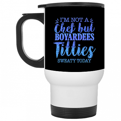 14 oz. White Travel Mug