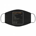 Face Mask of Wellness Item Binds When Picked Up Funny Washable Reusable Custom - Printed Cloth Face Mask Cover, Black, Cloth Face Cover