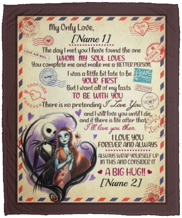 Personalized Jack My Only Love the Day I Met You I Found the One Fleece Blanket - Mink Sherpa Blanket, White, Cozy Plush Fleece Blanket - 50x60 Personalized Jack My Only Love the Day I Met You I Found the One Fleece Blanket - Mink Sherpa Blanket, White, Cozy Plush Fleece Blanket - 50x60