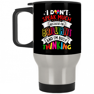14 oz. Silver Travel Mug