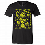 "Whiskey Label Beekeeper Honey Bee Bee Lover Gift T-Shirt - V Neck, Black, V-Neck T-Shirt "Whiskey Label Beekeeper Honey Bee Bee Lover Gift T-Shirt - V Neck, Black, V-Neck T-Shirt