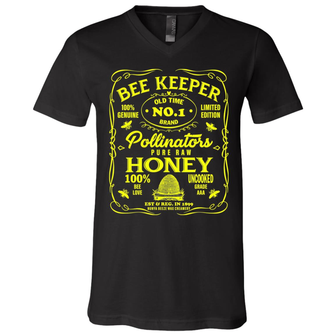 "Whiskey Label Beekeeper Honey Bee Bee Lover Gift T-Shirt - V Neck, Black, V-Neck T-Shirt "Whiskey Label Beekeeper Honey Bee Bee Lover Gift T-Shirt - V Neck, Black, V-Neck T-Shirt