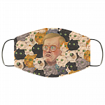 Bubbles I Roll with My Kitties Washable Reusable Custom - Printed Cloth Face Mask Cover, White, Cloth Face Cover