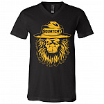 Squatchy Sasquatch Bigfoot T-Shirt - V Neck, Black, V-Neck T-Shirt