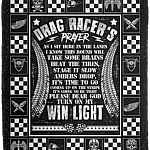 Drag Racer's Prayer as I Sit Here in the Lanes I Know This Round Fleece Blanket - Sherpa Blanket - Woven Blanket, White, Cozy Plush Fleece Blanket - 50x60