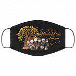 It's The Most Wonderful Of The Year Halloween Friends Horror Movies Creepy Characters Washable Reusable Custom - Printed Cloth Face Mask Cover, Black, Cloth Face Cover It's The Most Wonderful Of The Year Halloween Friends Horror Movies Creepy Characters Washable Reusable Custom - Printed Cloth Face Mask Cover, Black, Cloth Face Cover