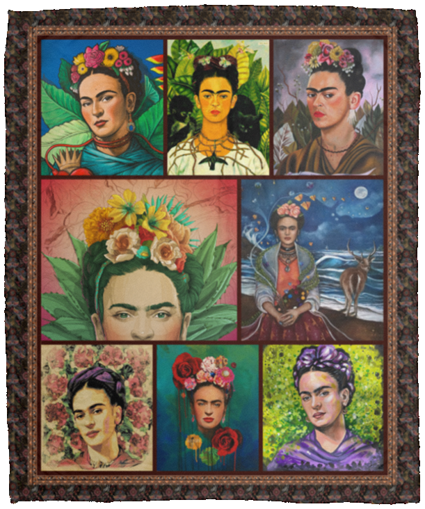 Frida Kahlo Fleece Blanket Premium Sherpa Blanket Bed blanker for Couch Frida Kahlo Fleece Blanket Premium Sherpa Blanket Bed blanker for Couch