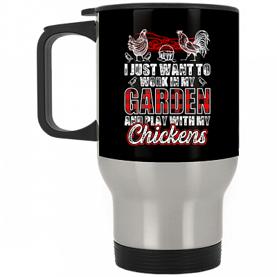 14 oz. Silver Travel Mug