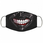 Tokyo Ghoul Smiling Washable Washable Reusable Custom - Printed Cloth Face Mask Cover, White, Cloth Face Cover