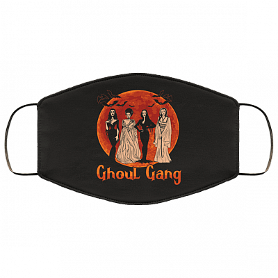 Ghoul Gang Halloween Squad Goals Elvira Morticia Washable Reusable Custom - Cloth Face Mask Cover, White, Cloth Face Cover