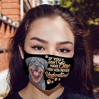 Alternative view of Rottweiler If You Don't Have One You Will Never Understand Washable Reusable Custom - Printed Cloth Face Mask Cover