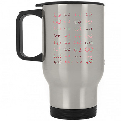14 oz. Silver Travel Mug