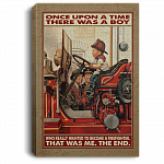 Once Upon A Time There Was A Boy Who Really Wanted To Become A Firefighter Framed Canvas Prints - Unframed Poster, White, 0.75'' Framed Canvas
