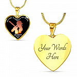Baseball Necklaces Girl Anything Is Possible If You Believe and I Believe in You Heart Pendant Necklace - Heart Luxury Necklace (Gold Plated)