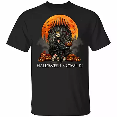 Jack Skellington Halloween Is Coming T-Shirt - Funny Jack Skellington Shirt, Black, Unisex T-Shirt