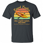 Funny Kayak Captain Definition T-Shirt Like A Regular Captain Only Cooler Kayak Captain Tee Shirt, Dark Heather, Unisex T-Shirt