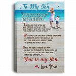 To My Son I Sometimes Wish You With Were Still Small Framed Canvas - Unframed Poster - To My Son Form Mom Gift, White, 0.75'' Framed Canvas To My Son I Sometimes Wish You With Were Still Small Framed Canvas - Unframed Poster - To My Son Form Mom Gift, White, 0.75'' Framed Canvas