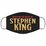 Based on the Novel by Stephen King Washable Reusable Custom – Printed Cloth Face Mask Cover, Black, Cloth Face Cover
