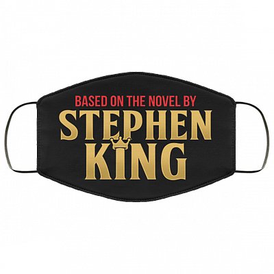 Based on the Novel by Stephen King Washable Reusable Custom – Printed Cloth Face Mask Cover, Black, Cloth Face Cover