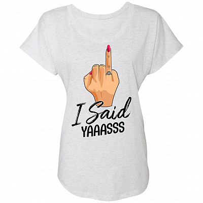 Ladies Triblend Dolman Sleeve