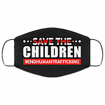Save The Children End Human Trafficking Washable Reusable Custom-Printed Cloth Face Mask Cover, White, Cloth Face Cover Save The Children End Human Trafficking Washable Reusable Custom-Printed Cloth Face Mask Cover, White, Cloth Face Cover