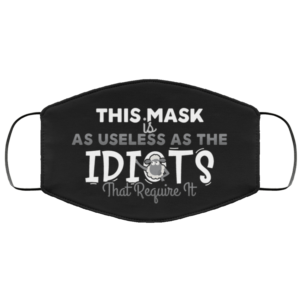 This Mask Is as Useless as the Idiots That Require It Washable Reusable Custom - Printed Cloth Face Mask Cover, Black, Cloth Face Cover This Mask Is as Useless as the Idiots That Require It Washable Reusable Custom - Printed Cloth Face Mask Cover, Black, Cloth Face Cover