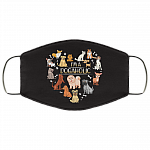 I'm a Dogholic Dog Lover Washable Reusable Custom – Printed Cloth Face Mask Cover, White, Cloth Face Cover