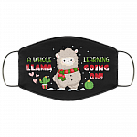 A Whole Llama Learning Going On Washable Reusable Custom-Printed Cloth Face Mask Cover, White, Cloth Face Cover
