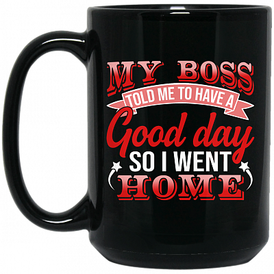 15 oz. Black Mug