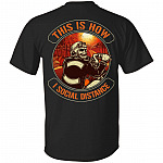 This Is How I Roll Biker Social Distance Vintage Back Print Shirt - Funny Motorcycle Quote Biker Saying Shirt, Black, Unisex T-Shirt