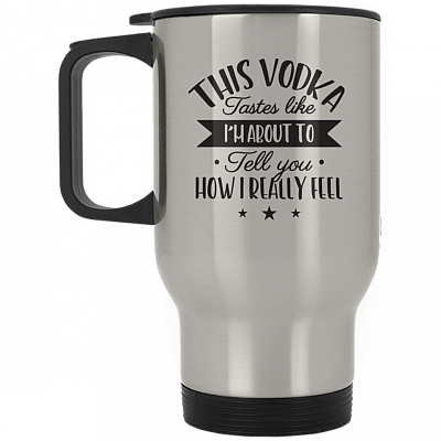 14 oz. Silver Travel Mug