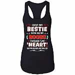 I Love My Bestie with All My Boobs I Would Say Heart Tank Top Tee - Ladies Racerback Tank, Black, Ladies Racerback Tank I Love My Bestie with All My Boobs I Would Say Heart Tank Top Tee - Ladies Racerback Tank, Black, Ladies Racerback Tank