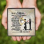 1. To My Mom_Son Forever Love Necklace (Gold)