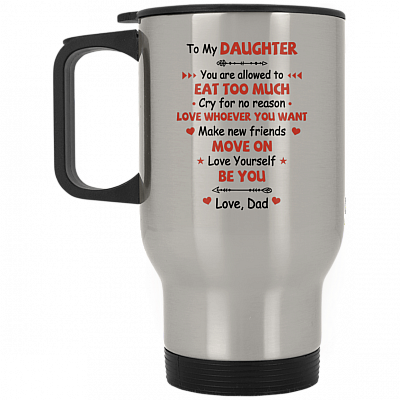 14 oz. Silver Travel Mug