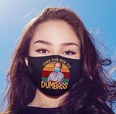 Alternative view of Red Forman Cover Your Nose Dumb Ass Washable Reusable Custom - Printed Cloth Face Mask Cover