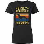 Easily Distracted by Wieners Vintage Retro Ladies T-Shirt - Premium Ladies Triblend Dolman Sleeve Shirt, Black, Ladies T-Shirt Easily Distracted by Wieners Vintage Retro Ladies T-Shirt - Premium Ladies Triblend Dolman Sleeve Shirt, Black, Ladies T-Shirt