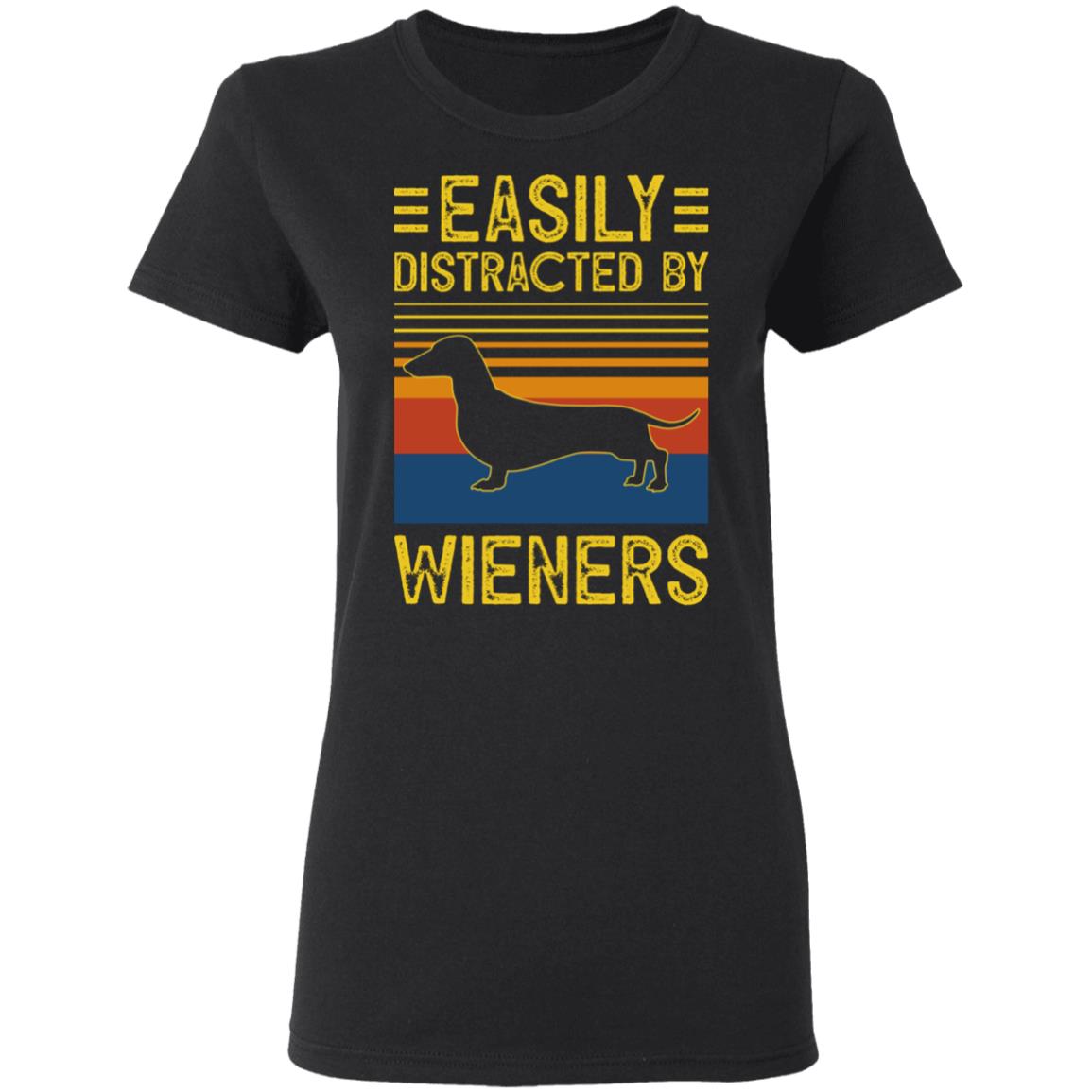 Easily Distracted by Wieners Vintage Retro Ladies T-Shirt - Premium Ladies Triblend Dolman Sleeve Shirt, Black, Ladies T-Shirt Easily Distracted by Wieners Vintage Retro Ladies T-Shirt - Premium Ladies Triblend Dolman Sleeve Shirt, Black, Ladies T-Shirt