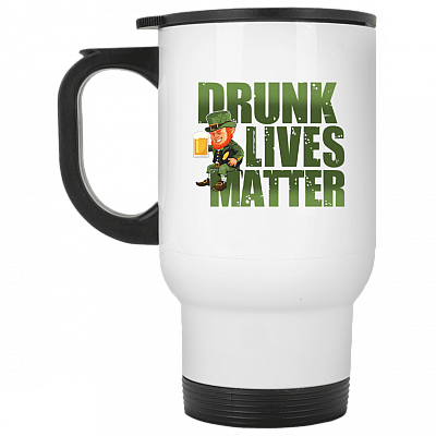 14 oz. White Travel Mug