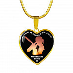 Baseball Necklaces Girl Anything Is Possible If You Believe and I Believe in You Heart Pendant Necklace - Heart Luxury Necklace (Gold Plated)