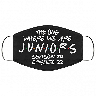 The One Where We Are Juniors Season 20 Episode 22 Washable Reusable Custom - Printed Cloth Face Mask Cover, Black, Cloth Face Cover