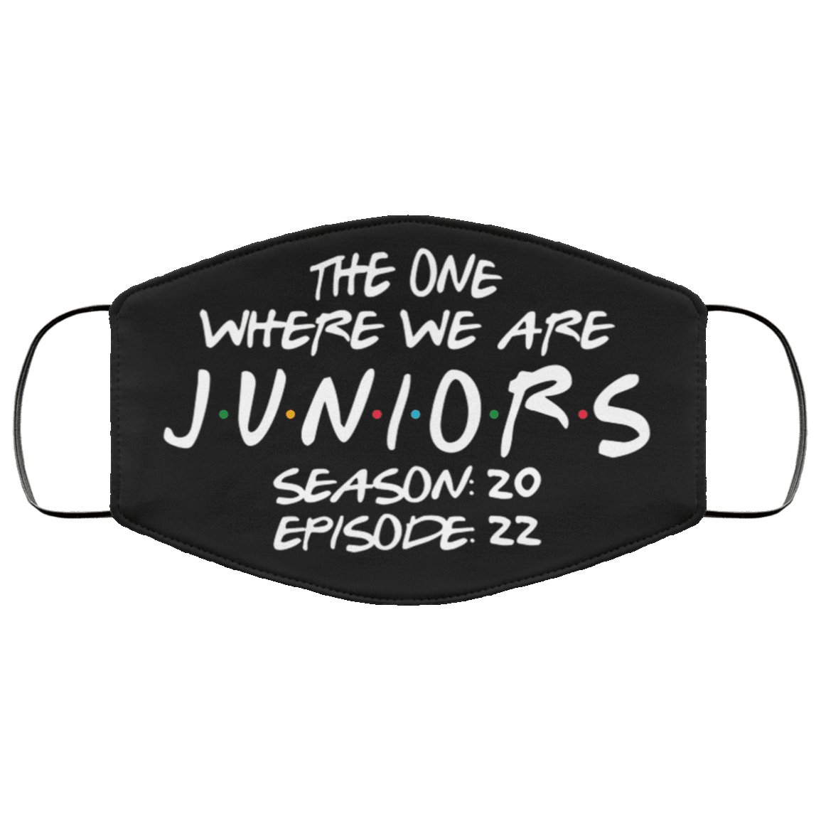 The One Where We Are Juniors Season 20 Episode 22 Washable Reusable Custom - Printed Cloth Face Mask Cover, Black, Cloth Face Cover